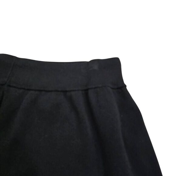 J. Crew Sweat Shorts Women's Large Black Silk Blend Drawstring Stretch - Picture 6 of 8